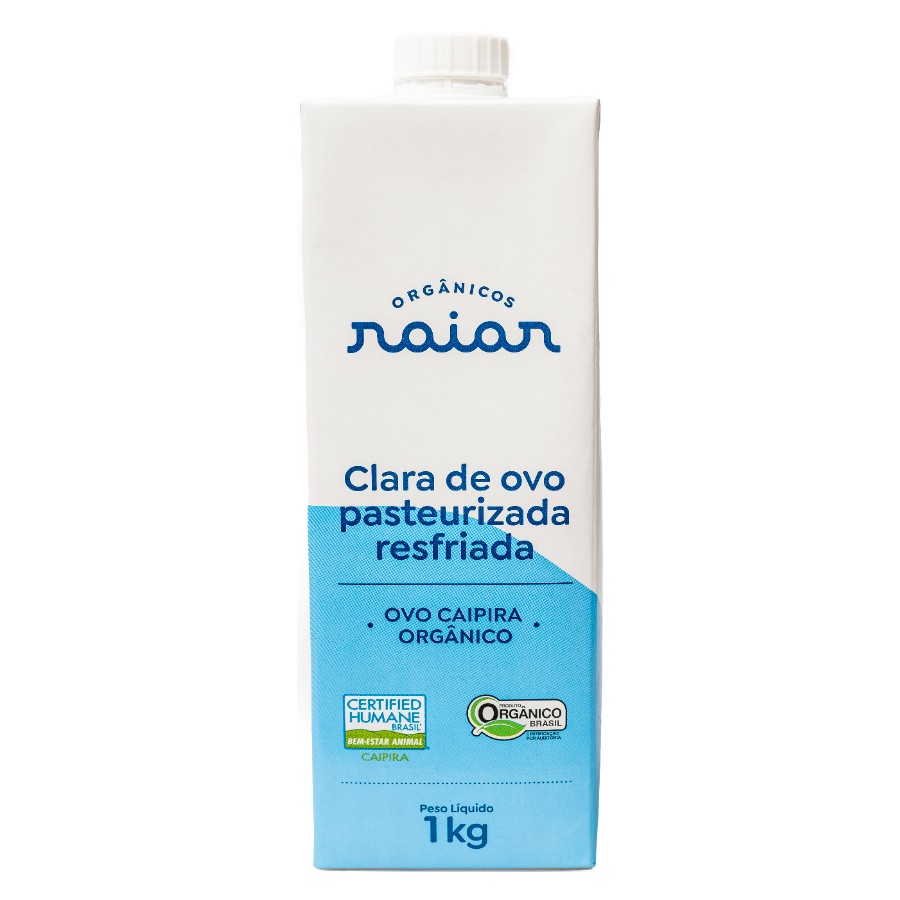 Clara de ovo pasteurizada resfriada Raiar, caixa de 1 kg